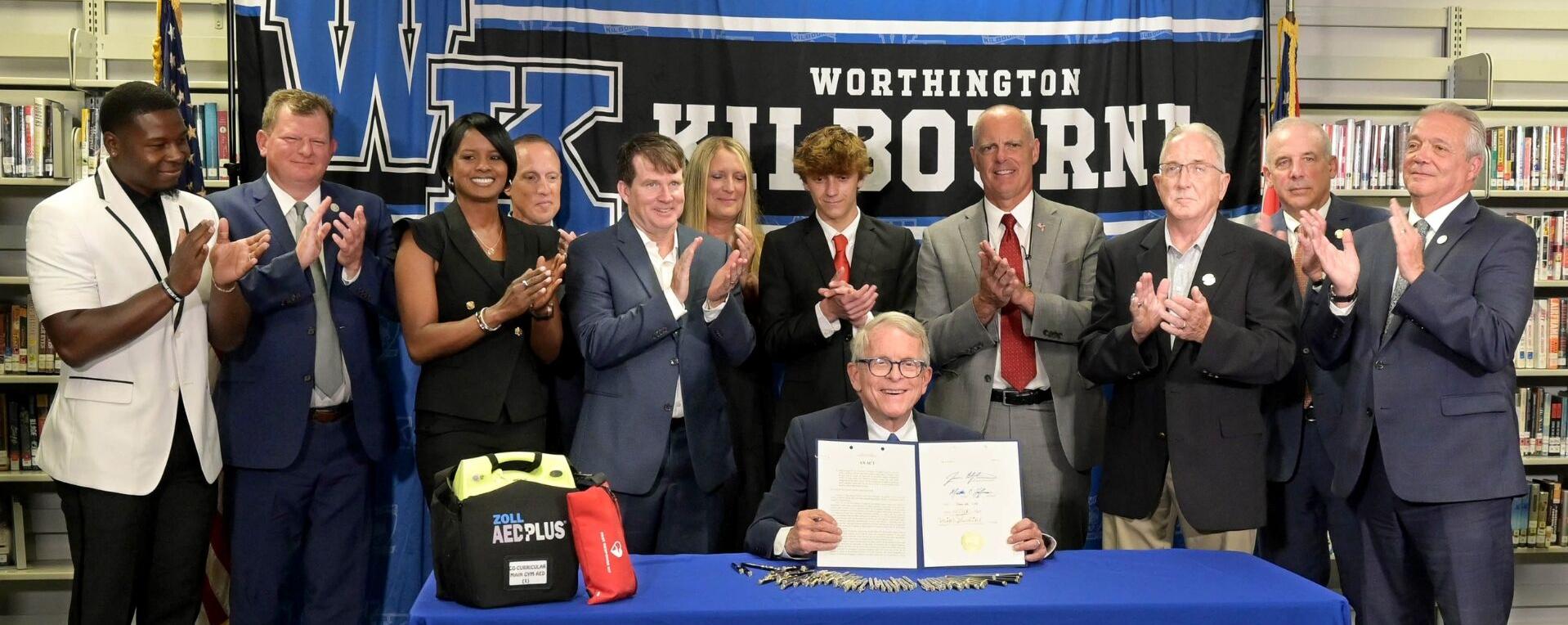 Governor DeWine Signs Bill Requiring AEDs in Ohio Schools